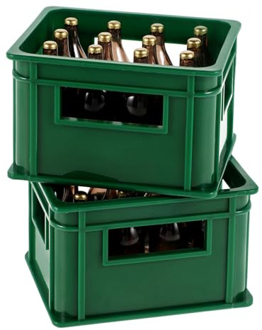 VICASKY Miniatur Weinflasche Und Gläser Puppenhaus Modell Bierflasche Flaschenöffner 2 Sets Bierflaschen Spielzeug: Magnet Bierkiste - Bierglas Mini-Weinkiste Für Küchendekoration Zubehör (Grün)