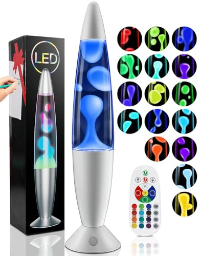 Besight Lampe à Mouvement Liquide avec 17 Changements de Couleur pour Adultes, Lampe d'ambiance pour Bureau Chambre Maison, Cadeau pour Anniversaire Saint Valentin