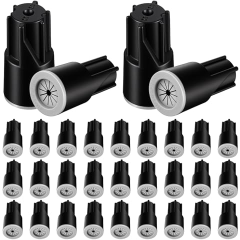 30 Pcs Waterproof Wire Nuts, Outdoor Electrical Cable Terminal Twist Nuts Caps Cable Terminal Connector For Landscape Lighting Irrigation Valves Wet Location Installation 22awg-14awg﻿ Black