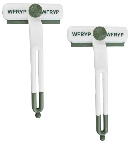 Fugenbürste, 2 Stück Reinigungsbürste, V-Form Reinigungsbürsten, Klein Scrub Brush, Geeignet Perfekt für Schwer Erreichbare Bereiche wie Nähte, Duschtüren, Fensterrahmen - Weiß-Grün