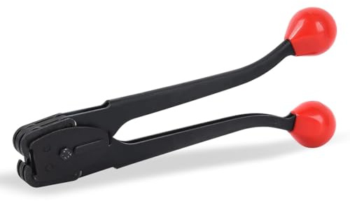 Gishbjka Metal Banding Strapping 3/4 Sealer Tool Heavy Pallet Packing Pliers High Strength Sealing Conform Ergonomic Design