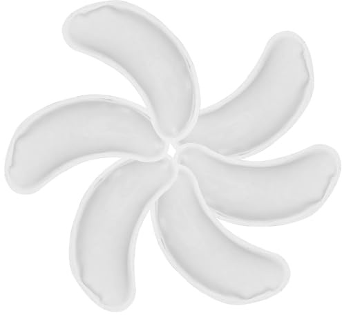 ifundom Wiederverwendbare Kühlende Augengelpads Leichter Schutz gegen Augenringe und Schwellungen 6 Stück aus Pvc und Gel für Arbeit und Reise