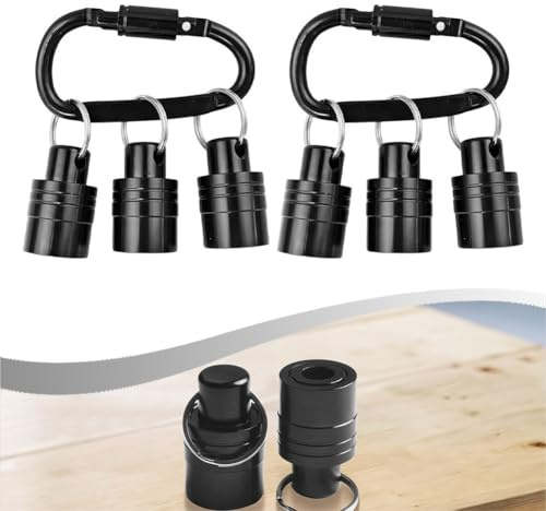 SDS Shank Extension Bar for Drill Bit Holder Keychain - 2 Pack Aluminum Alloy Bit Storage Tool Compatible with SDS Shank Screwdriver Bits and Electric Hammer