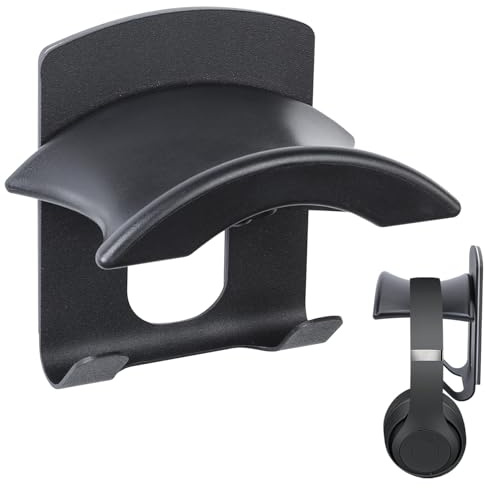 DoocliB Headset Halterung,Kopfhörer Halterung Schreibtisch | mit Kleber Wandhalterung Aluminium, zum Schreibtisch, Wand