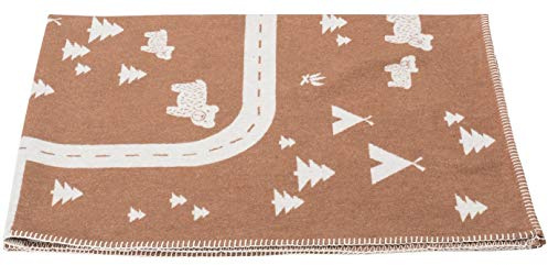 David Fussenegger 66406804 LILI Kinderdecke Camping, braun, 400 g