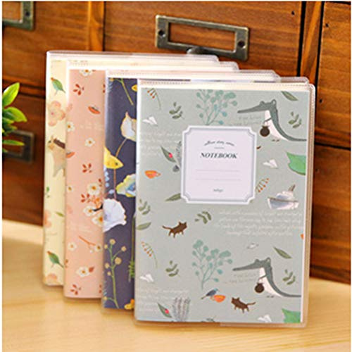 ToiM - Cuaderno de bolsillo con rayas para diario de estudiantes, aprendizaje vocabulario (paquete de 4)