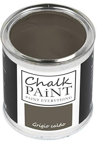CHALK PAINT EVERYTHING Grigio Caldo 250 ml - SENZA CARTEGGIARE Colora Facilmente Tutti i Materiali