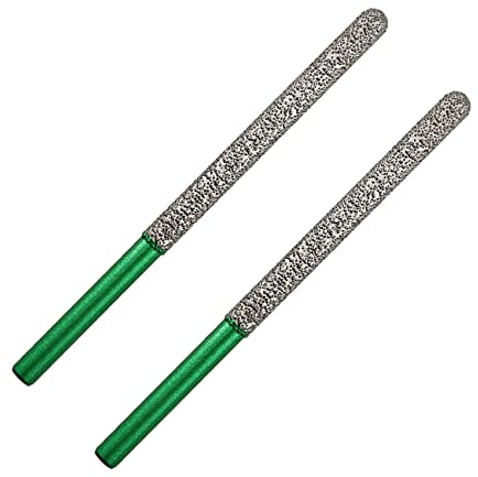 KURSTOL Broca Diamante para Mortero 2pz. 7,2mm × 74mm - Fresa de Mortero con Rosca M14 para Eliminación de Mortero en Albañilería Ladrillo Azulejo Cerámica y Porcelana Mármol Piedra Artificial