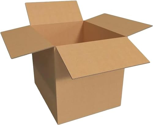 AviiSo Umzugskartons Movebox mit Griffen, Braune, robuste Kartons für die Lagerung von Versandverpackungen, 70x50x50cm (Color : A, Size : 10-Pack)