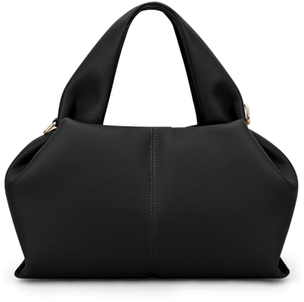 TIAASTAP kleine Handtasche für Damen PU Leder kleine Tasche Vintage Hobo Bag Beuteltasche Einfarbig Clutch Umhängetasche Damen klein Schultertasche Geldbörse Women's Shoulder Bag