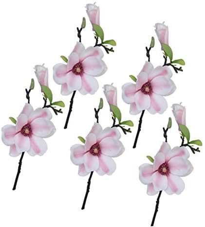 IMIKEYA 5stücke Künstliche Magnolienblüten Aus Seide Dekoration Für Hochzeit Und Zuhause