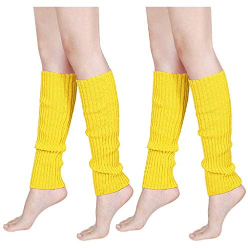 Kswlwccpp Beinwärmer Damen, XXl Flauschig Lang Bequem Leg Warmers Stulpen Weich Gestrickt Winter Warm Wadenwärmer Stulpensocken Bunt Extra Weit Beinwärmer Beinstulpe