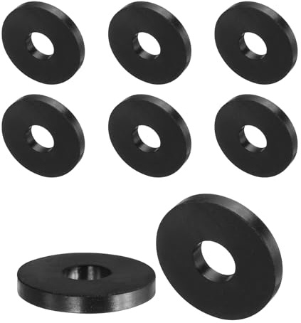 QUARKZMAN Entretoises en Caoutchouc 40mmODx12mmIDx5mmHauteur 8pcs | Rondelles Caoutchouc Anti-Vibration Épaisses Amortisseur Coussins Maison Réparation