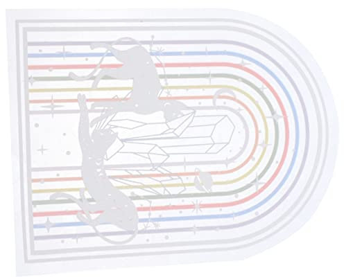 Ciieeo Pegatina de Prisma de Vidrio Arcoíris Película Estática para Ventanas Pegatina Anticolisión para Dormitorio Sala de Estar para Atrapar el Sol