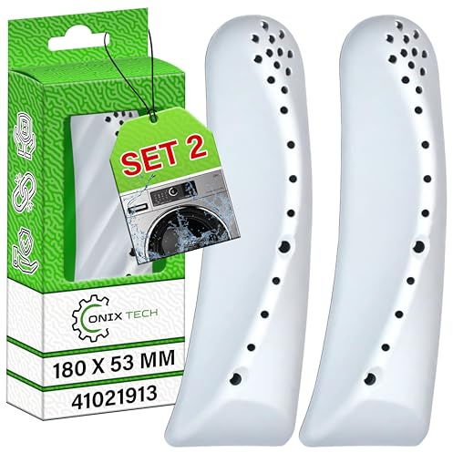 2 Pièces Ailette de Tambour de Machine à Laver 180x53mm 41021913 pour Candy | pour Hoover - Garantie de 5 Ans - ONIX TECH