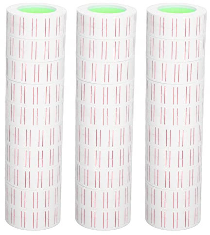 Preisschild-Etiketten, Papier-Preisaufkleber, Einreihig, 30 Rollen, Gute Viskosität, Schnell Trocknende Tinte, Klarer Druck für Einzelhandelsgeschäfte