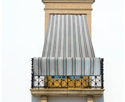 SOFFICIOSO Tenda Da Sole Per Esterni Con Anelli Per Terrazzo Modello Costarica 150x290 Verde