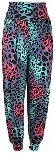 ANZEE Girls Harem Pants Ali Baba Trousers Casual Baggy Pant Sports Dance Elastic Yoga Kids Leggings Comfy Relaxed High Waist Trouser 3-13 Years