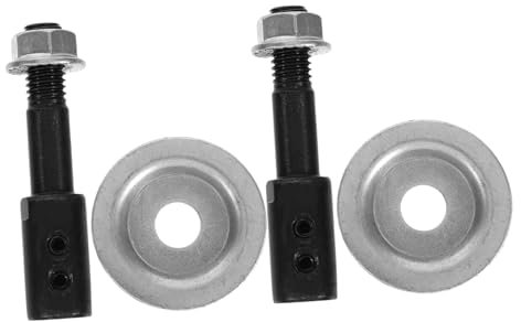 MUCKLILY 2 Juegos Accesorios Eje De Rueda Abrasiva 8 Mm Para Amoladora De Banco, Varilla Pulido Acero Resistente Para Esmerilado Bricolaje y Mantenimiento