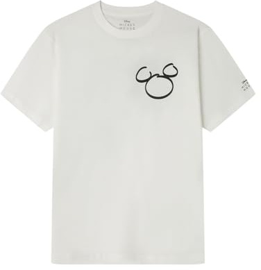 Springfield Camiseta Gráfica Mickey All Time Clasic SS. 100% Algodón Bci, Marfil, M