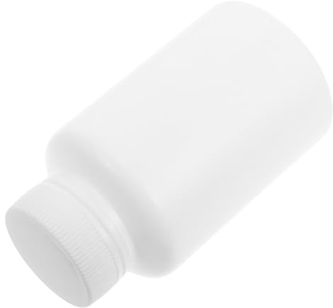 LIGIGWASH 20 Frascos de Medicamentos de Plástico Blanco de 120 Ml con Tapa de Rosca Segura y Función Bloqueadora de Luz para Polvo y Pastillas, Ideales para Viaje y Uso Diario