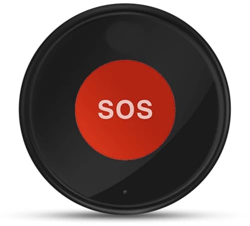 Fangxuee Pulsante di Chiamata di Emergenza Tuya WiFi SOS per Pazienti Anziani e Bambini per L'App Smart Life con Batteria Ricaricabile