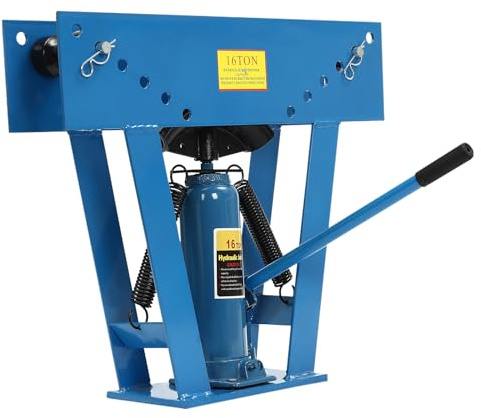 16 Ton Hydraulic Pipe Bender - Heavy-Duty Tube Bending Machine with 8 Dies, 1/2 To 3, Portable Manual Hydraulic Bender, for Pipe Laying & Maintenance
