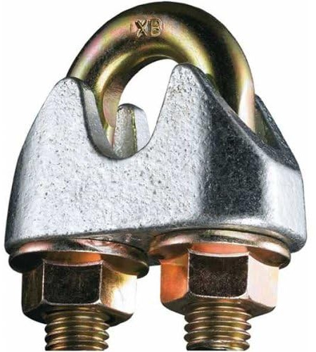 50 Stück Drahtseilklemme verzinkt, ähnl. DIN 1142 für Drahtseil bis 10,0 mm