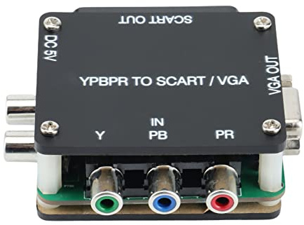 YUV to RGBS YPBPR to SCART YPBPR to VGA Componente Ricetrasmettitore Converter Gioco Console, RGBS a Colore Differenza Componente