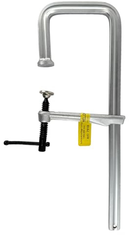 WELDINGER Ganzstahl-Schraubzwinge U-Form 140x300 mm für T- und Doppel-T-Profile