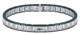 Lacoste Bracelet à Maillons pour Homme Collection METROPOLE EDGE en Acier Inoxidable - 2040590