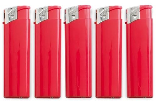 50 ACCENDINI CIAO PIEZO BASIC L SOLID RED