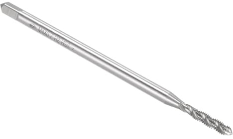 QUARKZMAN Spiral Flute Gewindebohrer Metrisch M4 x 0.7 H2 100mm (4) Extra Lange Maschinenschrauben Gewindebohrer Gewindeschneidwerkzeug Hochleistungsschnellstahl (HSS)