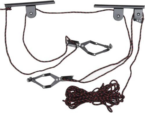 JECOMPRIS Soporte de Techo para Bicicletas Colgante, Gancho Resistente de Acero Negro para Almacenamiento Interior, Elevador Multifunción Adecuado para Garaje y Hogar, Color Color Aleatorio