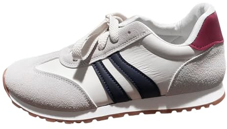 Women's Casual Shoes | Chaussures décontractées Confortables à Lacets en Cuir à Semelle Souple pour Dames