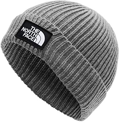 The North Face NF0A3FJXDYY TNF Logo Box Cuffed Beanie Hat Unisex Adult Medium Grey Heather Größe OS
