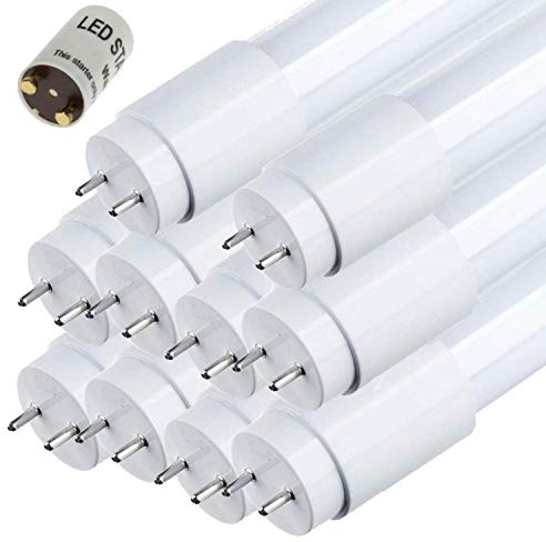 Sigmaled lighting - TUBO LED 120cm 18W T8 G13 - Alta Eficiencia 2340 lm (130 lm/W) - Luz blanca fría 6000K - Reemplaza neón 36W - Ángulo de haz 300° - Starter LED incluido - PAQUETE DE 10
