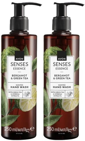 Avon Senses Essence Hand Wash, Bergamot & Green Tea, 250ml, Pack of 2