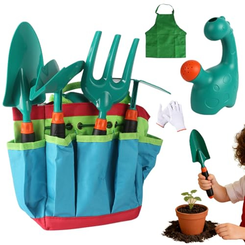 Gartengeräte für | Leichtes Gartenspielzeug-Set | Material für Mädchen Gärtner Umtopfen Mischung Erde Bewässerung