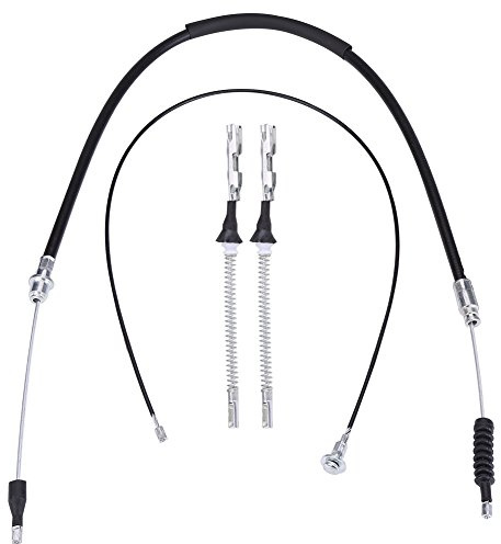 für opel corsa c handbremsseil, Qiilu Handbremsseil, 4Pcs Handbremsseil Hinten Kompatibel für Opel Corsa C 1.0, 1.2 & 1.3 CDTi