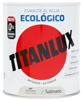 Titanlux - Esmalte agua ecologico santinado, Blanco, 750ML (ref. 01T056634)
