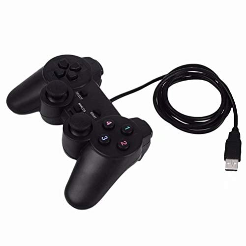 CSZH Filaire Manette USB Gamepad Controller De Jeu Jeux Joystick Contrôle pour PC Ordinateur Portable Gamer Noir Jeu Console Garçon Cadeau