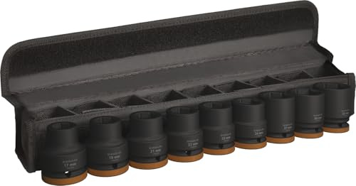 Bosch 9x PRO Impact Socket Set | Longitud 51, 51, 51, 51, 51, 51, 54, 54, 57 mm, Professional Accesorios Taladros y destornilladores