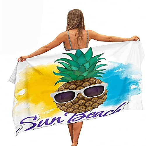 Sticker Superb. Großes Strandtuch Badetuch Schnelltrocknend Saugfähige Mikrofaser XL XXL Ananas Sommer Herren Jungen Sporthandtuch Schwimmen, Strand, Strandtücher Beach Towel (Farbe 6,150 x 200 cm)