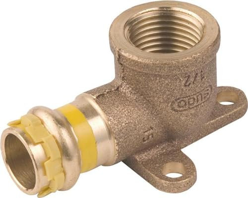 Rotguß Pressfitting Gas Deckenwinkel 3 L och 15x1/2 PG 4471G