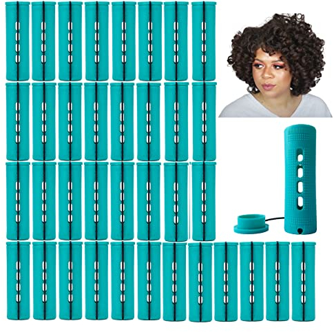Perm Rods Jumbo, 36 pcs Extra Large Size Hair Rollers for Natural Hair Long Short Hair Styling Tool Curlers
