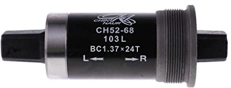 Easnea Strapazierfähiges Fahrrad-Tretlager – 68 mm, quadratischer Kegel, Legierungskörper und versiegelte Lager – geeignet für Mountainbike, Rennrad, Klapprad, Fixie 111 mm