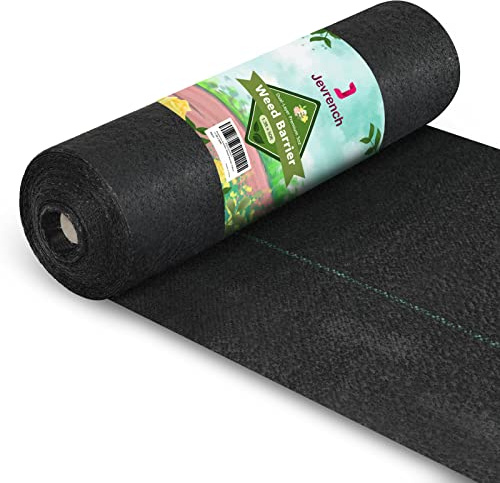 Jevrench 5 oz Heavy Duty Weed Barrier Landscape Fabric, 1.3 x 50 ft