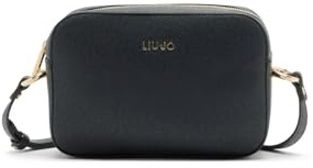 Liu Jo Borsa a tracolla comoda, pratica e capiente con chiusura zip. Possiede due tasche interne di cui una con zip ed una tracolla regolabile. Presenta sul davanti logo in metallo color oro 24 x 7.5