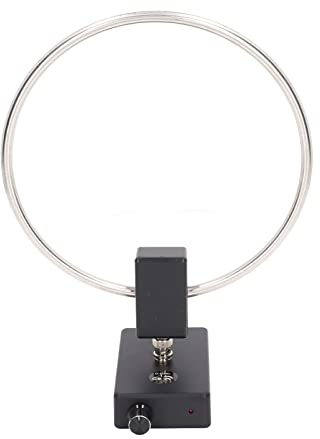 Kurzwellen-Funkantenne SW 2,3–30 MHz, Abgestimmte Antenne, Edelstahl-Rahmenantenne für den Innenempfang, 10,5 X 6,5 X 2,6 Cm